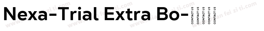 Nexa-Trial Extra Bo字体转换